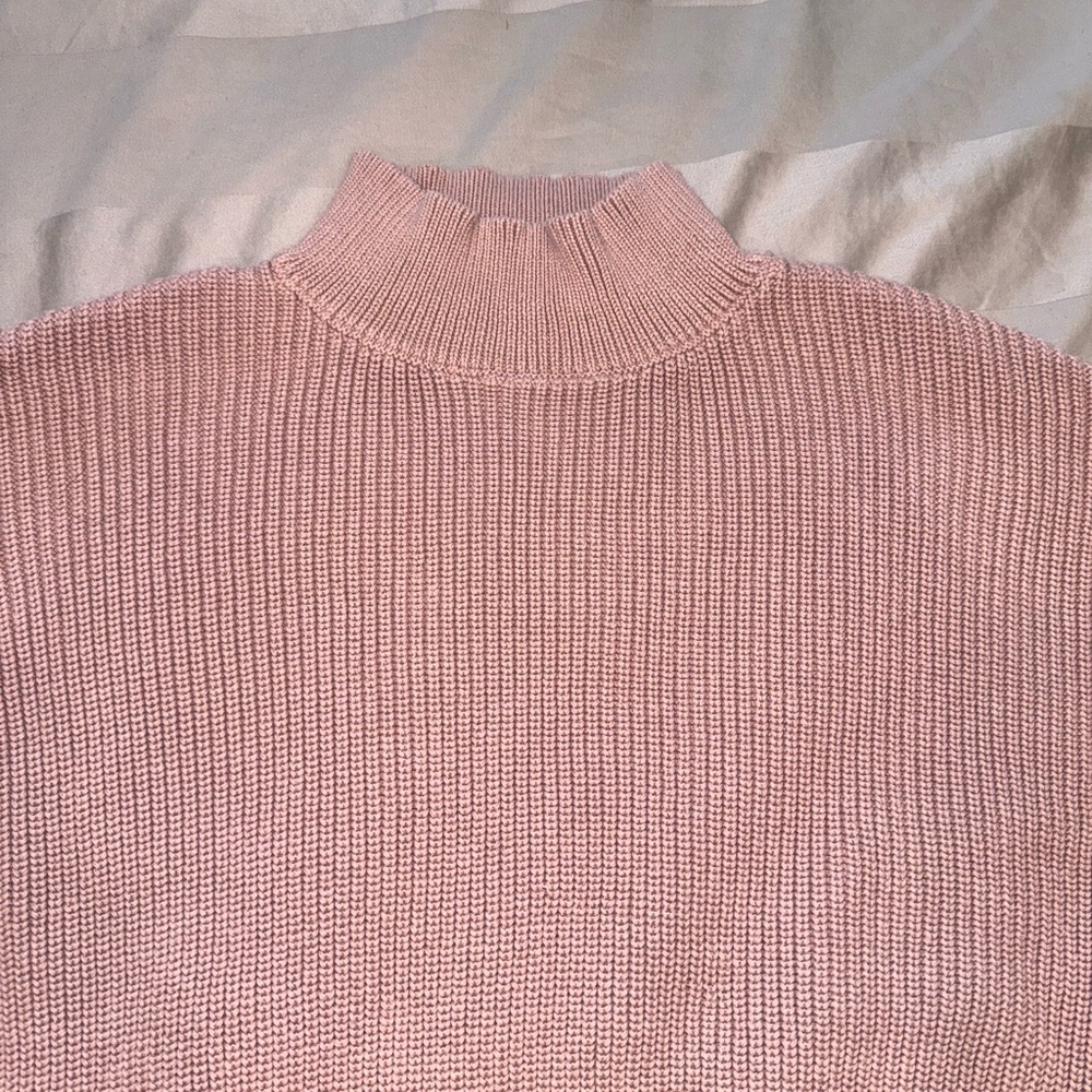 Elegant Pink Long Sleeve Dress - MAUVE - Picture 3 of 4